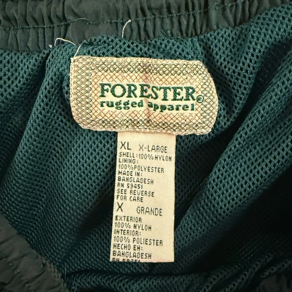 Forester Rugged Apparel Nylon Utility Swim Shorts Men’s XL Forest Green